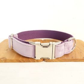 MUTTCO drawstring traction belt set (Option: Light purple Collar-S)