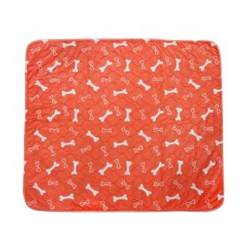 Three-layer Waterproof Pet Absorbent Pad (Option: Orange-L)