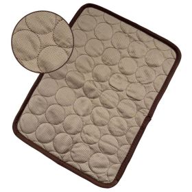 Dog Cooling Mat Summer Pets Cold Bed Extra Large For Small Big Dogs Pet Accessories Cat Durable Blanket Sofa Cat Ice Pad Blanket Pet Products (Option: Brown-XS40*30cm)