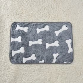 For Common Dogs Blanket Non-slip Seat Cushion (Option: Bone-60x80cm)