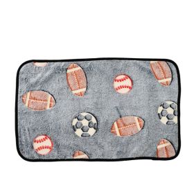 For Common Dogs Blanket Non-slip Seat Cushion (Option: Football-60x80cm)